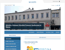 Tablet Screenshot of mgops.warka.pl